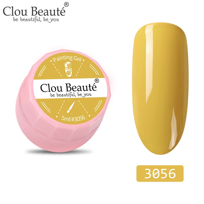3056 Clou Beaute 72 цвета гель-краска УФ/светодиодный гель для ногтей замачиваемый дизайн ногтей светодиодный лак для ногтей УФ-гель для ногтей DIY Краска паук гель лак - Цвет: 3056