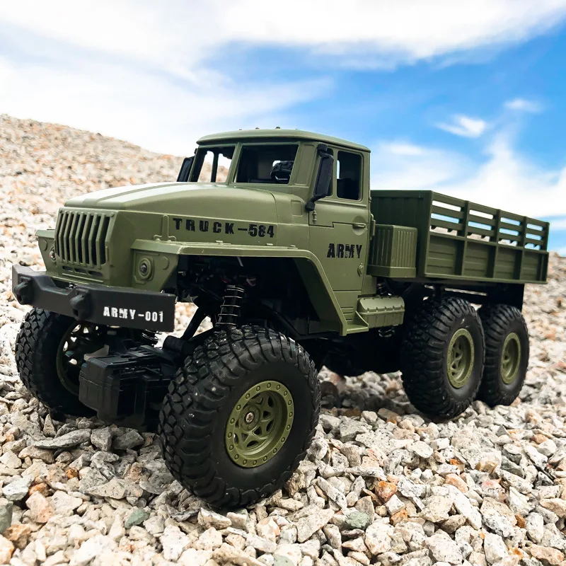

Military Card Cross-Country Remote Control Car Electric Climbing Four-Wheel Drive Car Model High-Speed Children's Toy Boy