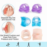 bluepurple silicone gel outdoor hiking household toenail correction tool comfortable toe separator foot care tool