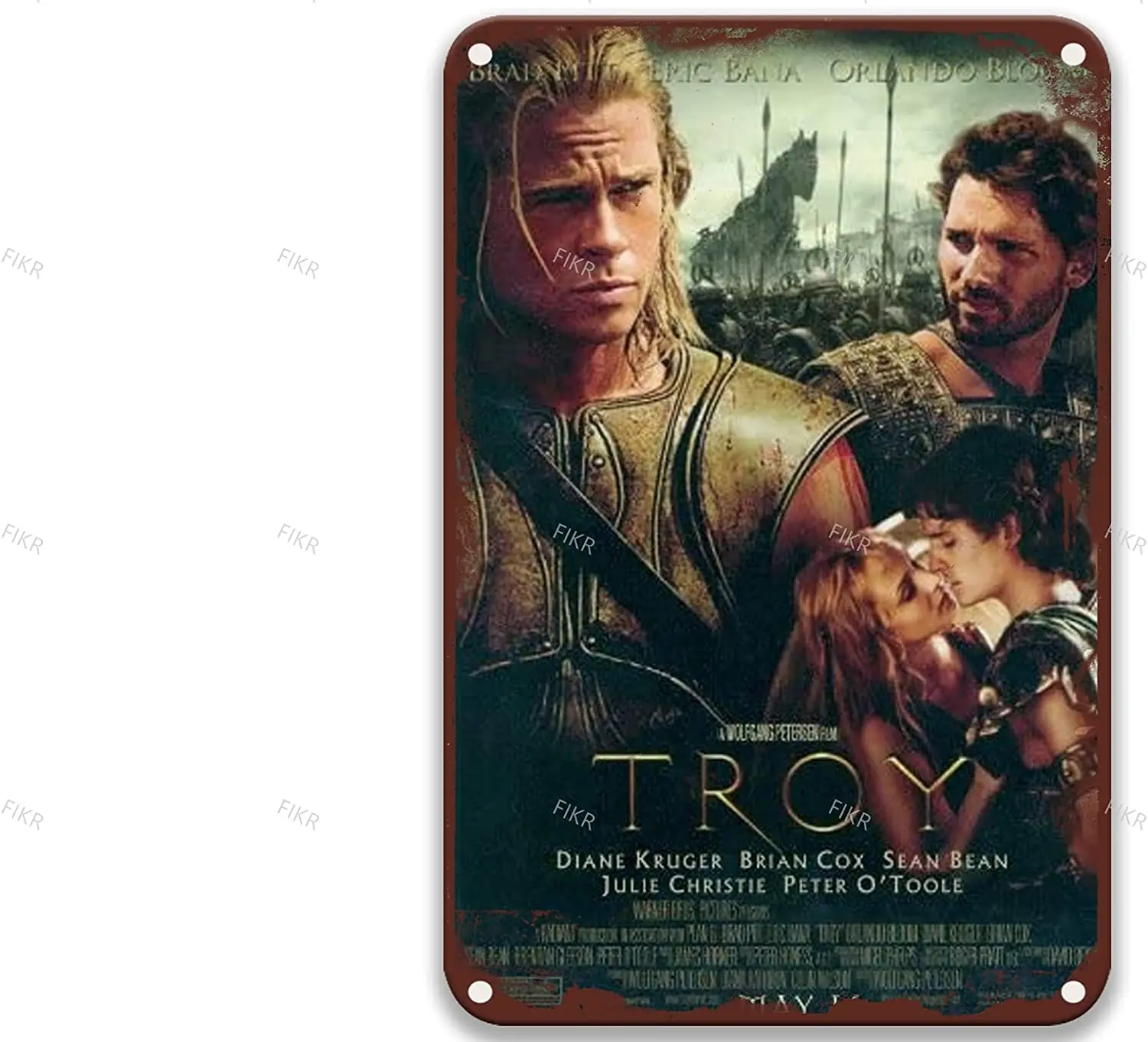 Троя 2 винтажные фильмы металлические жестяные знаки классические для комнаты