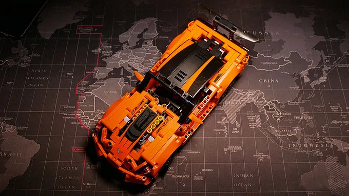 Technic Chevrolet Corvette ZR1 2 Модель автомобиля совместима с Iegoset 42093 строительные блоки кирпичи образовательные модели игрушек