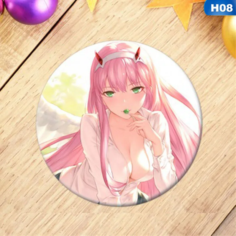 Новинка 1 шт. аниме DARLING в FRANXX значок косплея мультфильм ноль два симпатичная брошь, булавки пакеты для сбора Значки для рюкзаков