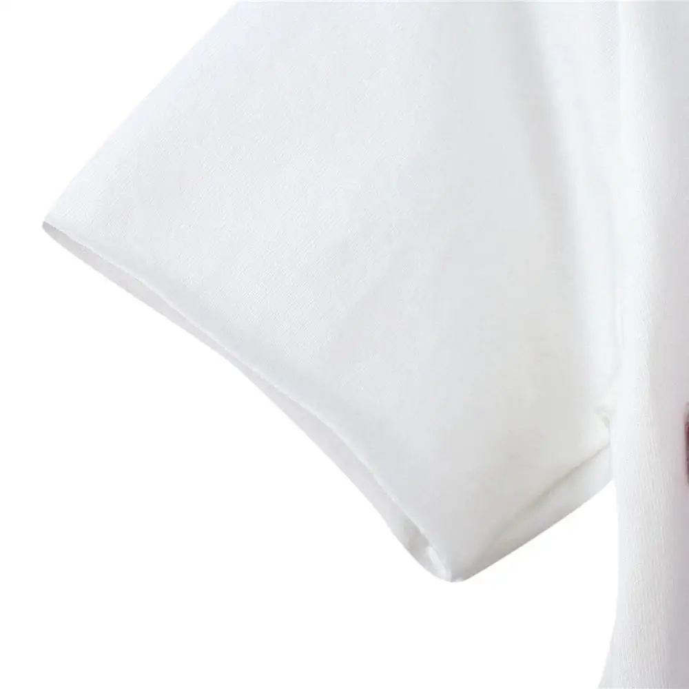 

Girls Summer Short Sleeve T-shirt Overalls Suit