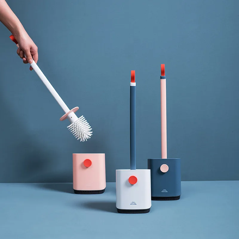 Щетка для туалета с длинной ручкой толстая мягкая щетина чистящая щетка