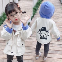 girls babys kids coat jacket outwear 2021 dog jean winter autumn thicken warm overcoat top sport cardigan%c2%a0childrens clothing