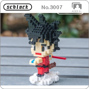 SC аниме Dragon Ball Z Son Goku Супер Saiyan Vegeta Frieza Majin Buu Cell DIY мини-строительные алмазные маленькие блоки игрушки новые в сумки - Цвет: Son Goku