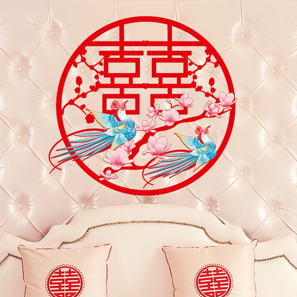 Удобные китайские наклейки с надписью XI пустотелая ткань Феникс наклейка на