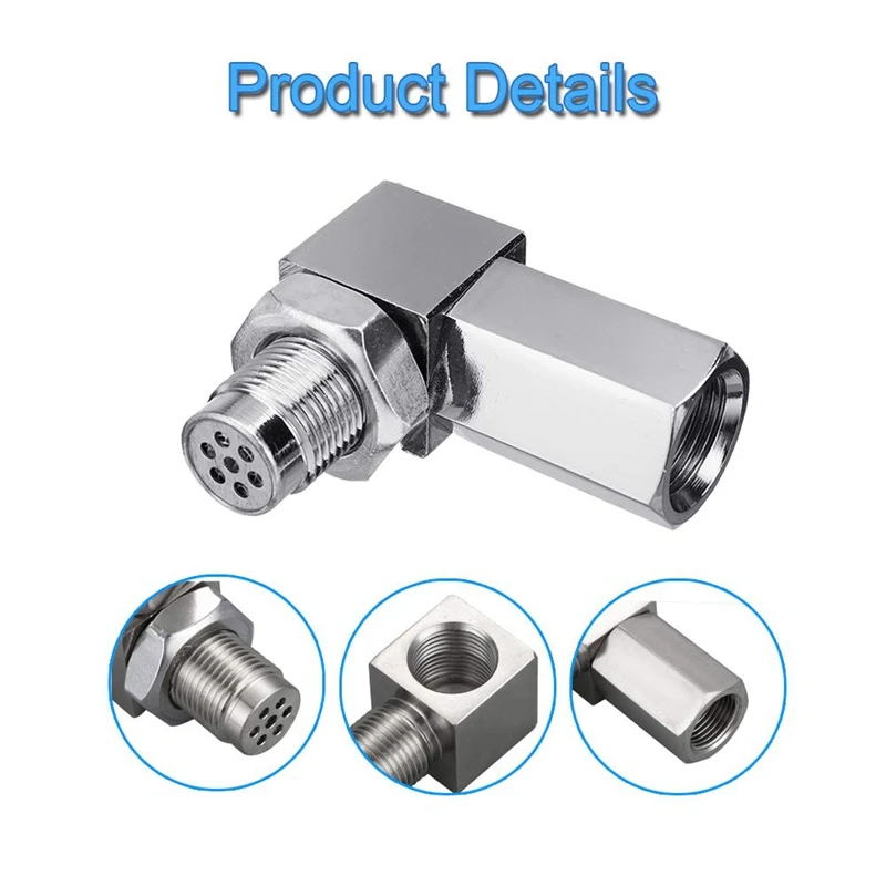 90 Degree CEL Check Engine Light Bungs Oxygen O2 Sensor Socket Real Mini Catalytic Converter 201 Stainless | Автомобили и