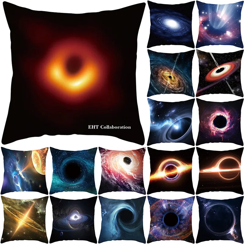Explosive cosmic black hole printing pillowcase batch launch telescope sofa cushion cover  pillow covers decorative