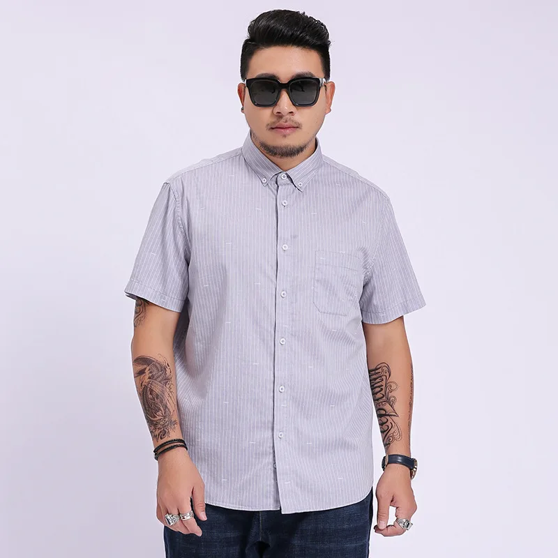 

Summer thin men's fashion casual short sleeve shirt for young men