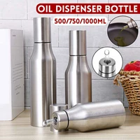 500ml750ml1000ml stainless steel gravy boat oil dispenser leak proof oiler spice jar kitchen creative cruet olive oil bottle