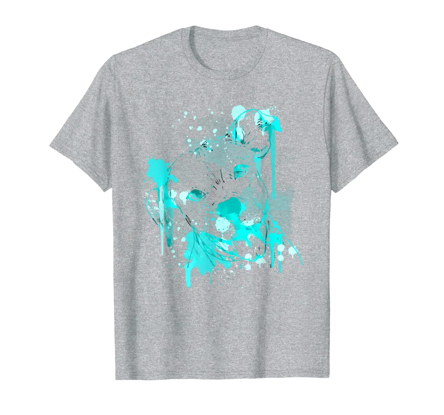 

Pitbull Dog Watercolor Graphic Animal Face Dog Lover Tshirt