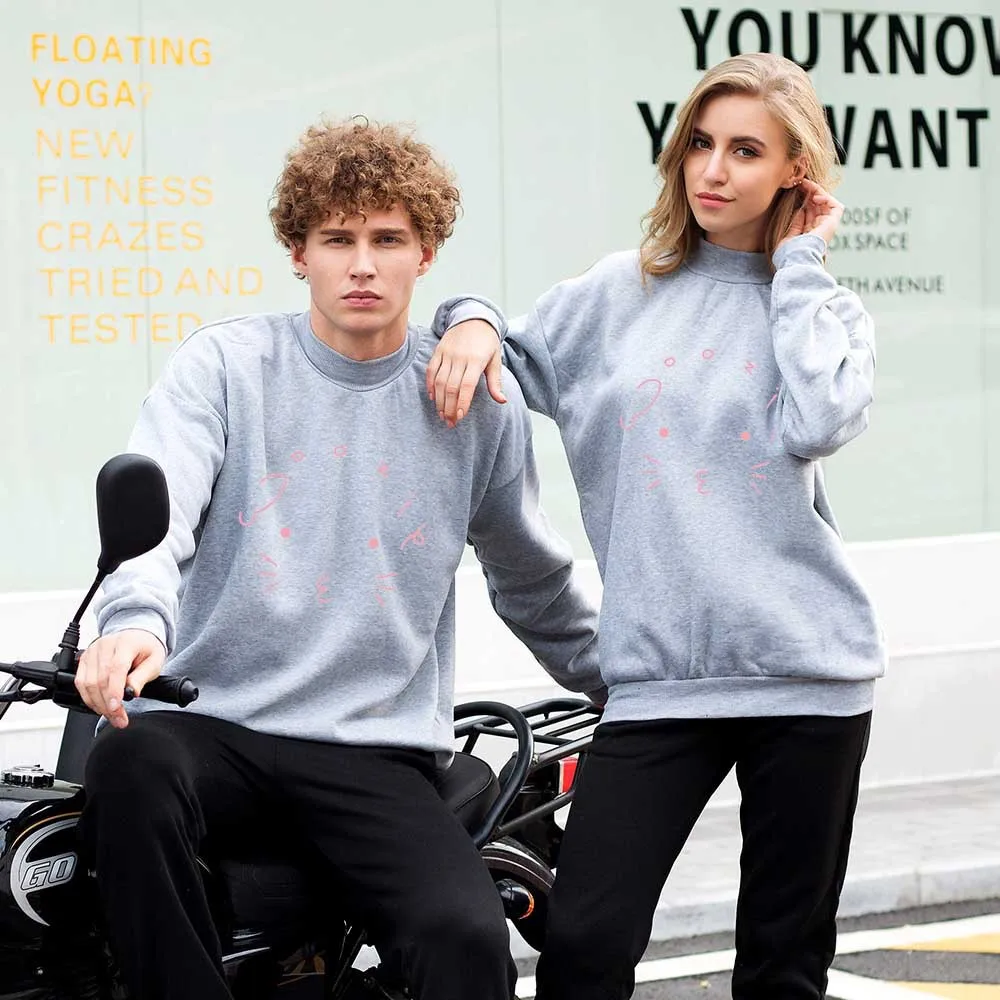 New Korean Fashion Kpop Clothes SEVENTEEN Sweatshirts Hip Hop Streetwear Harajuku Kawaii K-pop Hoodie Female Turtleneck Tops | Мужская