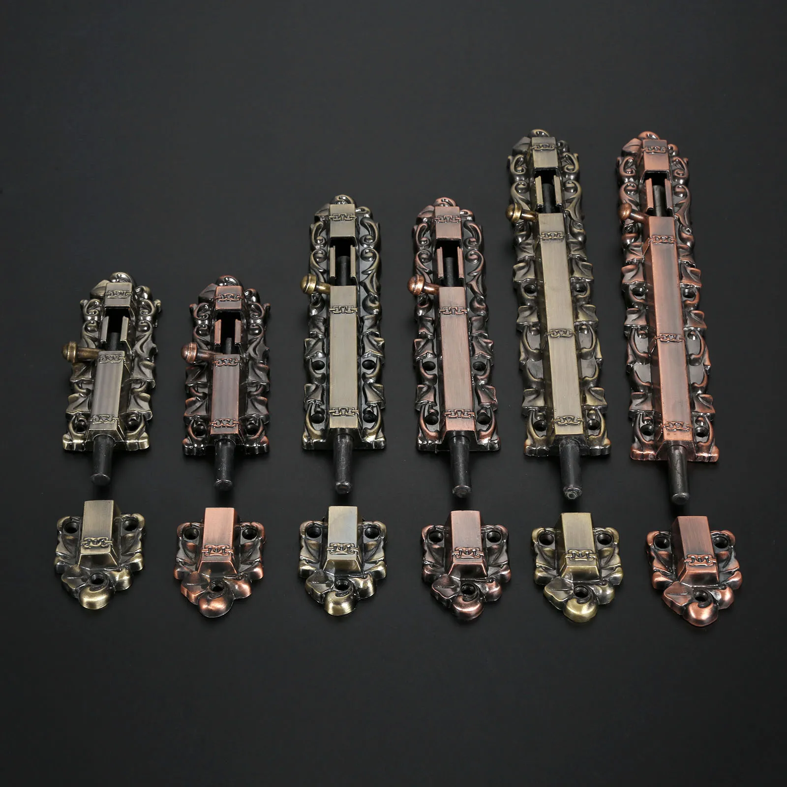 1 шт. античный дверной болт из сплава бронза/красная медь защелка для ворот