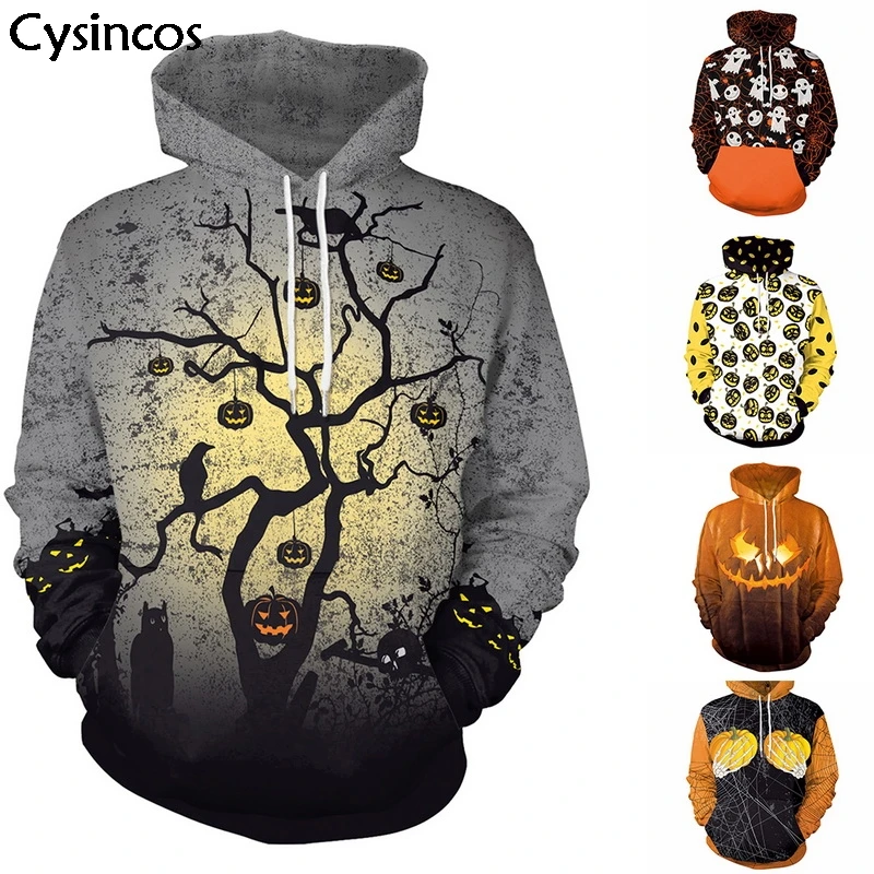 Толстовка для хеллоуина мужчин женщин мода осень зима 3D счастливый толстовка с