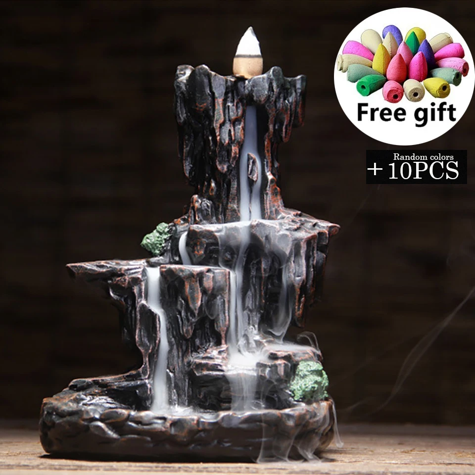 Курильница для ароматерапии с в форме горы из смолы подставка курильницы