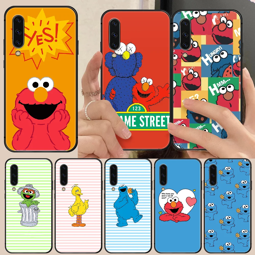

Sesame Streets Monster Phone Case Cover For Samsung Galaxy A10 A20 A30 E A40 A50 A51 A70 A71 J 5 6 7 8 S black hoesjes trend