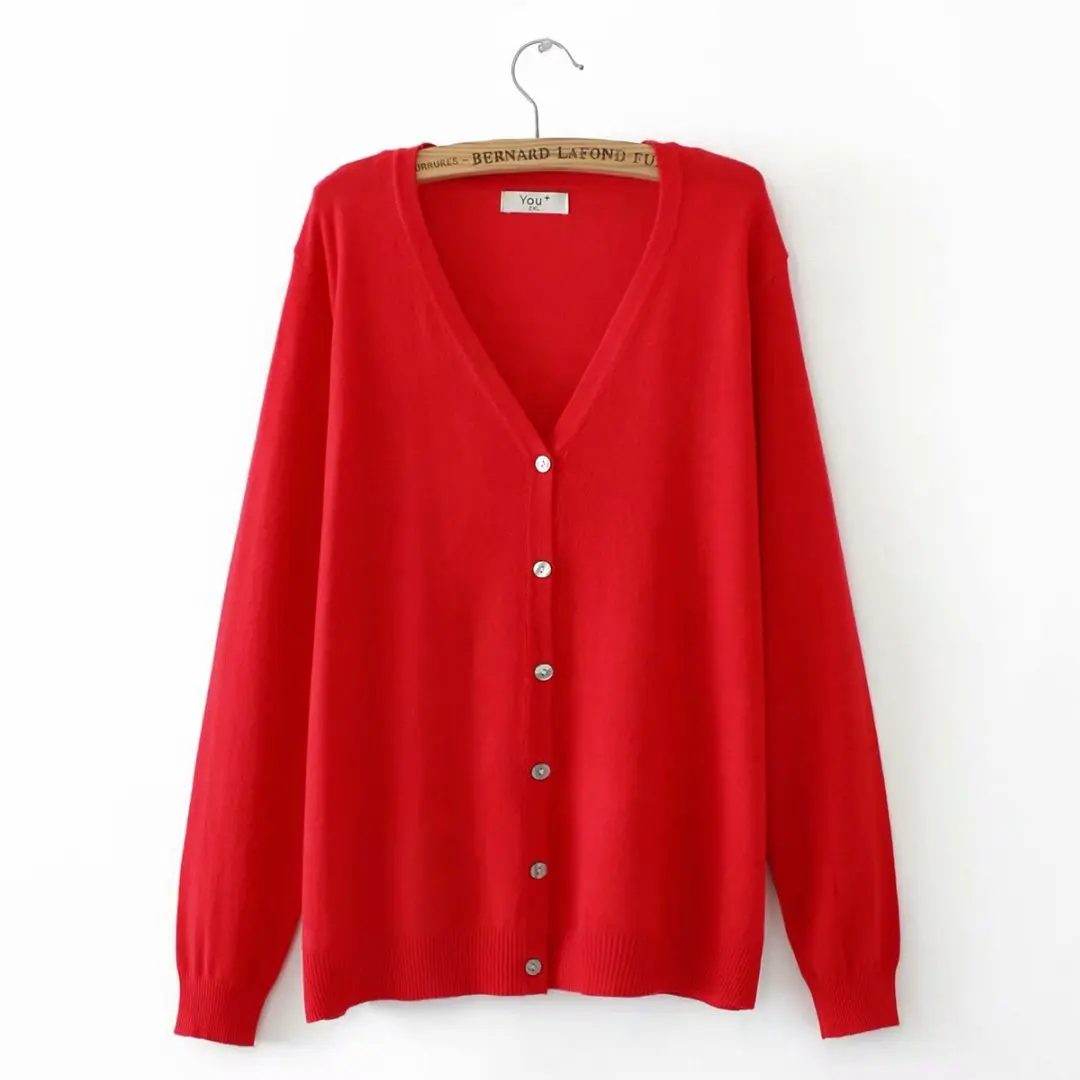 Plus Size Casual Cardigans 2019 Autumn Winter Clothing Fashion Loose Long Sleeve knitting Coats Women E1-A9525 |