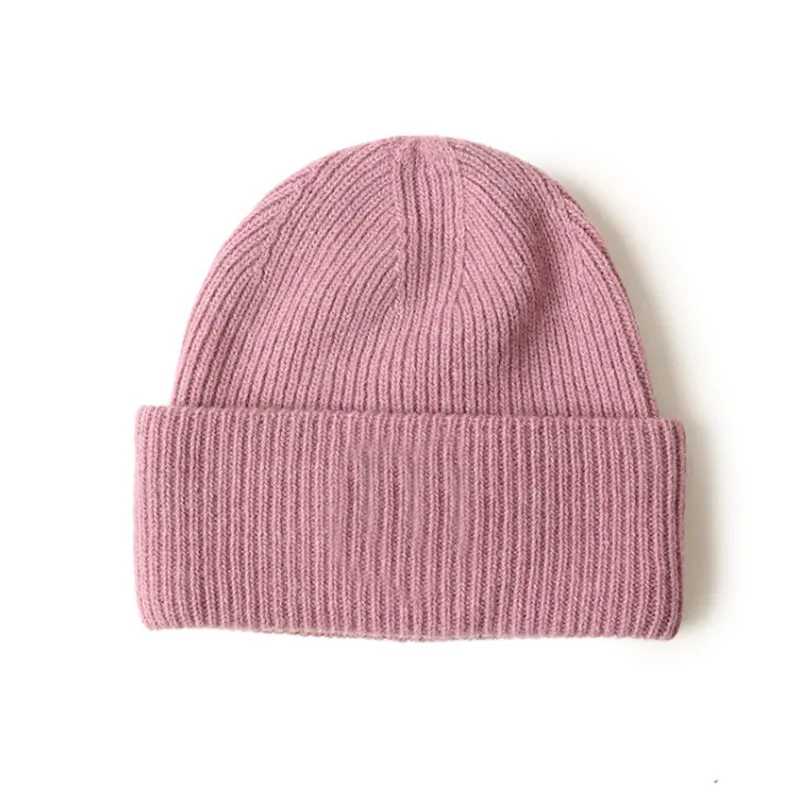 CAVME2 Pink2 CAVME, шерстяные шапки бини, шапки, унисекс, Повседневные шапки, одноцветные, для женщин, мужчин, зимние шапки для девушек, 99% Натуральная шерсть - Цвет: CAVME2 Pink2