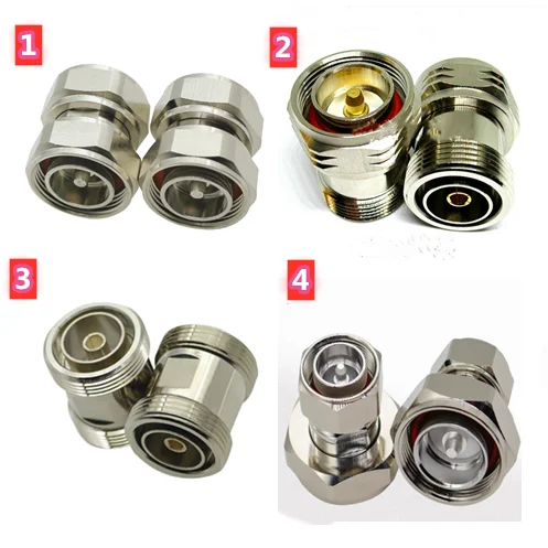 1pc Adapter L29 7/16 DIN Male Plug & Female Jack to L29 7/16 DIN Male Plug & Female Jack RF Coaxial Connector