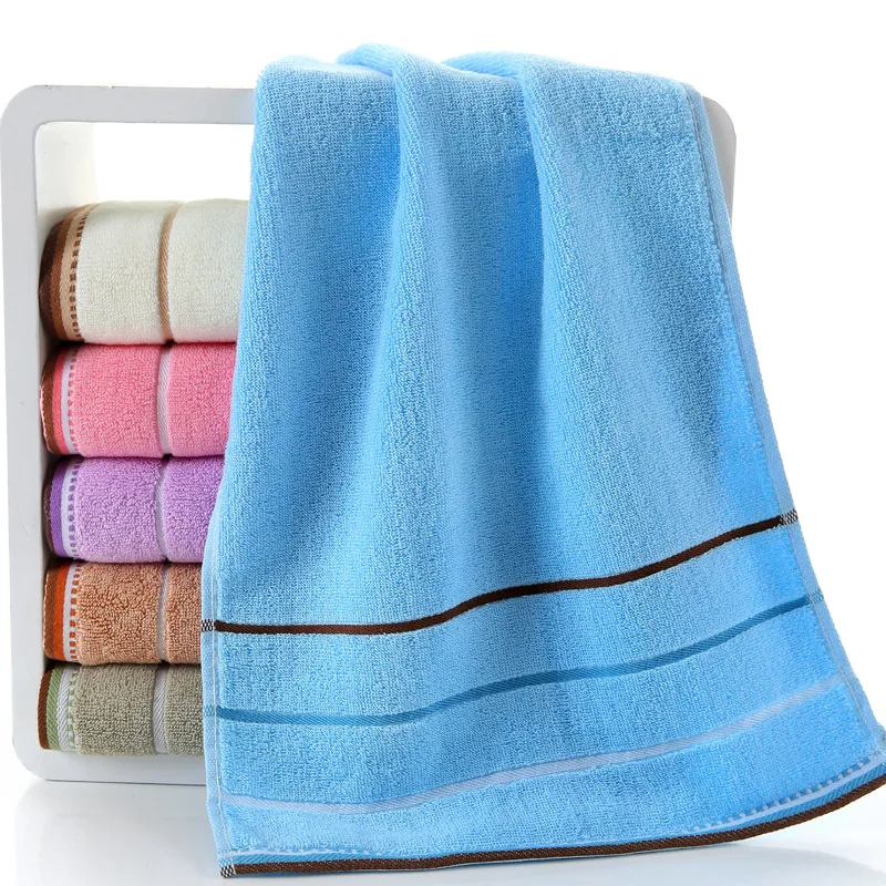 Горячая Распродажа 100% хлопковое впитывающее полотенце для лица рук ванная