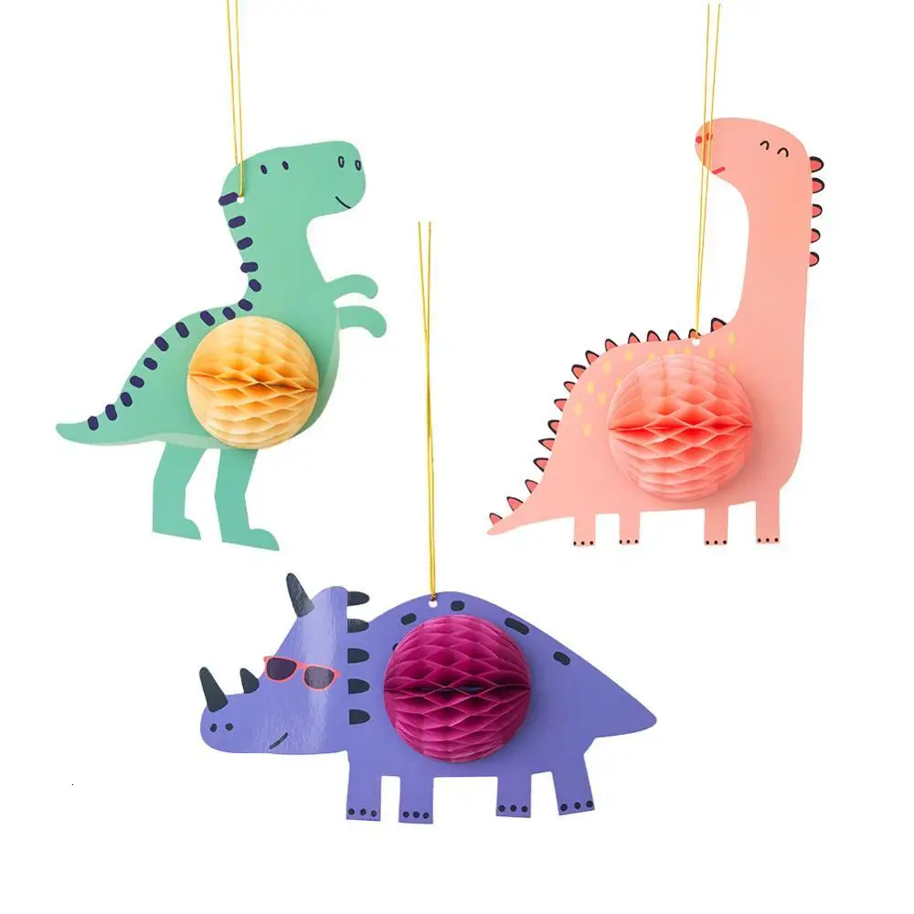 Комплект детской одежды из 3-х предметов с изображением динозавра для детей на