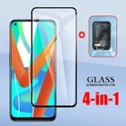 Защитное стекло 4 в 1 для Realme 8, V13, Q3i, Narzo 30, 5G, полное покрытие, закаленное, для объектива камеры Legion Dual 2 Duel2