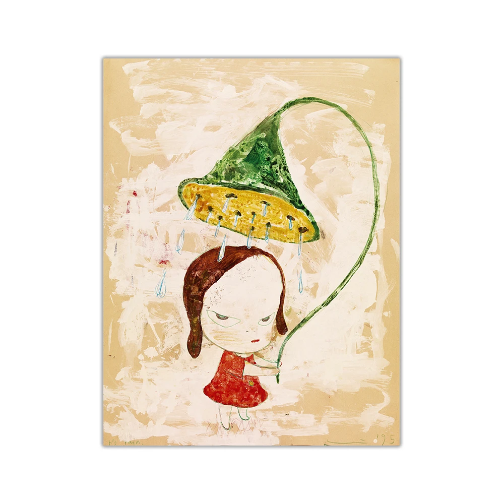 Citon Canvas Yoshitomo Nara 《 It's Rain.1995 Art художественная живопись маслом художественное