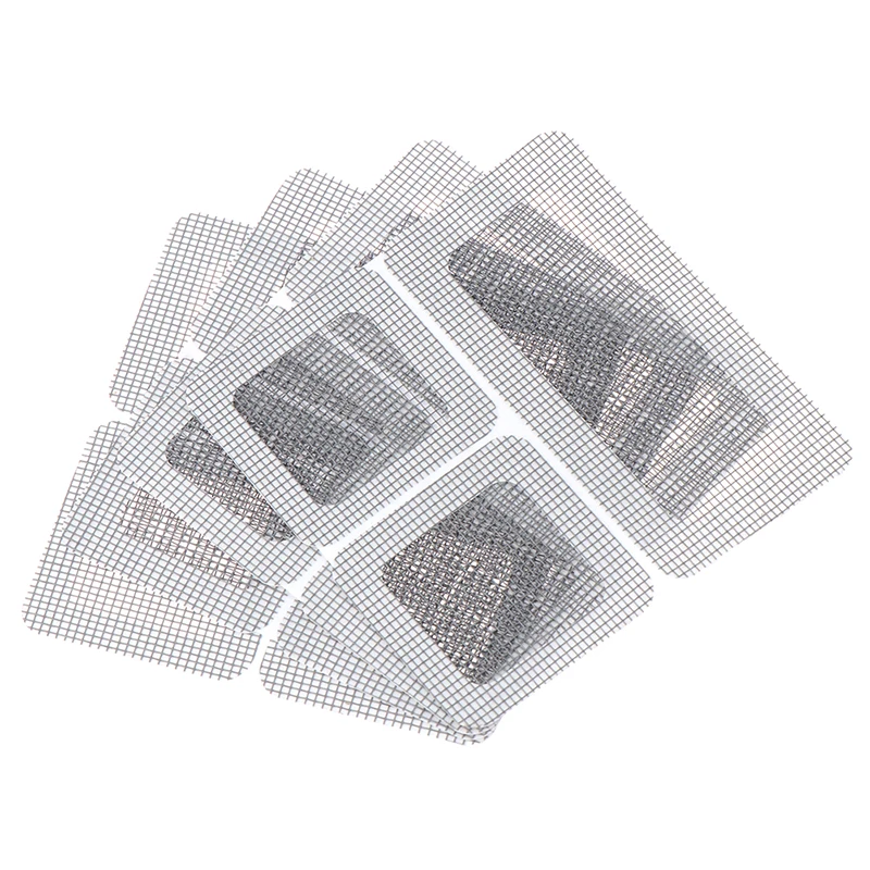 

4pcs Screen Repair Tape Patch Self-adhesive Net Mesh Broken Holes Anti Mosquito Fly Bug Insect Repair Screen Wall Patch Sticker