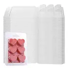 Прозрачная прочная восковая форма для свечей, аксессуар для ароматерапии в форме сердца, подарок на день Святого Валентина