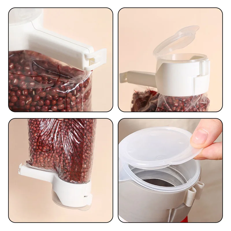 

4 Pcs Snack Sealing Clip Fresh Keeping Sealer Food Storage Bag Plastic Cap Candy Storage Effect Clamp Kitchen Tools HOT SELL