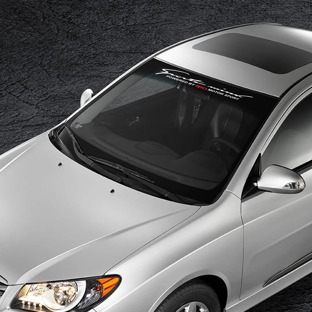 Наклейки на лобовое стекло переднего и заднего автомобиля для Kia Rio 3 4 K2 K3 X-Line