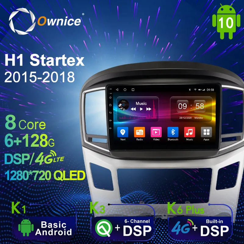 Ownice Android 10.0 6G+128G Car Radio Stereo for Hyundai H1 Startex 2015 - 2018 Auto Audio GPS 4G LTE System head unit 1280*720 Ownice Android 10.0 6G+128G Car Radio Stereo for Hyundai H1 Startex 2015 - 2018 Auto Audio GPS 4G LTE System head unit 1280*720