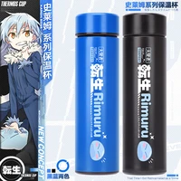 anime rimuru tempest cosplay stainless steel insulated vacuum flask double wall water bottle smart temperature display thermos