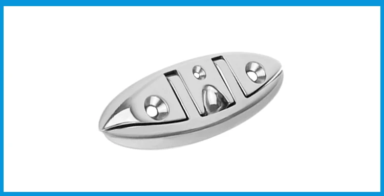 

2PCS 5 Inch Stainless Steel 316 Boat Flip Up Folding Pull Up Cleat Dock Deck marine hardware Line Rope mooring Cleat accessorie