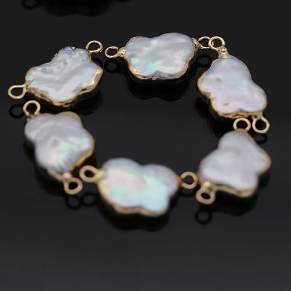 

2 шт., ожерелье и браслет из натурального жемчуга в форме бабочки