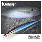 Hunthouse рыболовные приманки блесна Джеркбейт воббер Плавающие для серфинга рыболовные приманки для моря твердая приманка Морская рыбалка 175 мм Япония Wobber