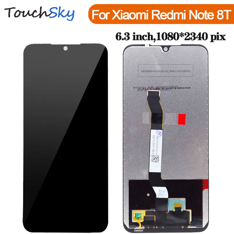 Оригинальный ЖК дисплей 6 3 дюйма для Xiaomi Redmi Note 8T сенсорный экран дигитайзер