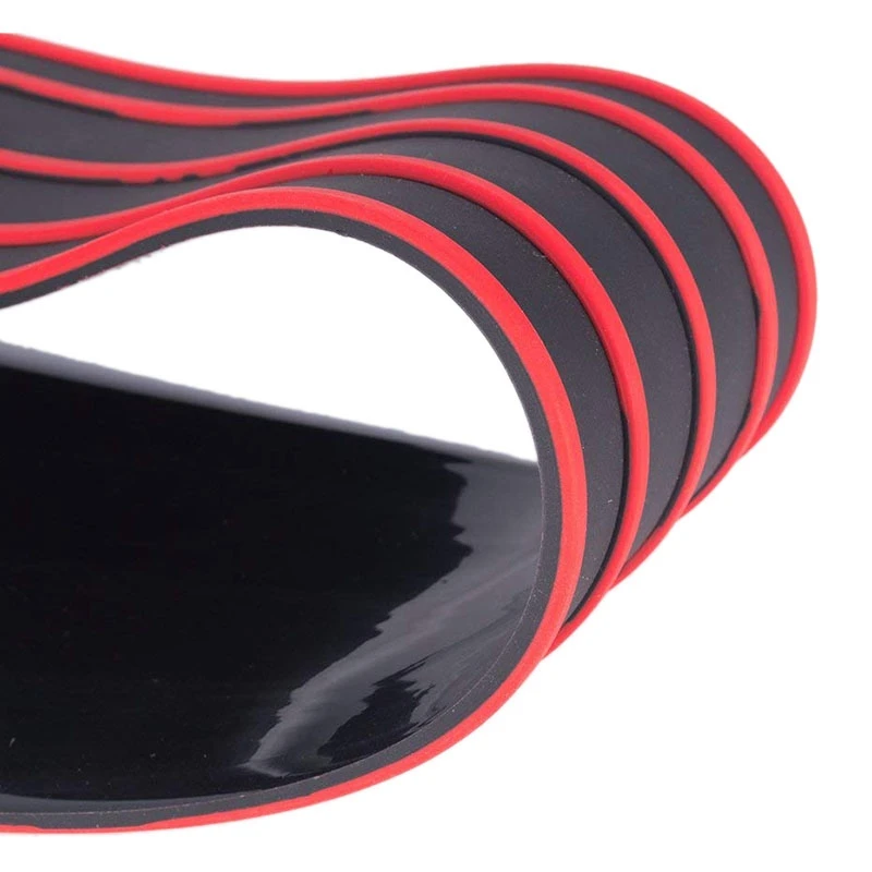 Черный и красный резиновый протектор заднего бампера длиной 35 4 дюймов защита на