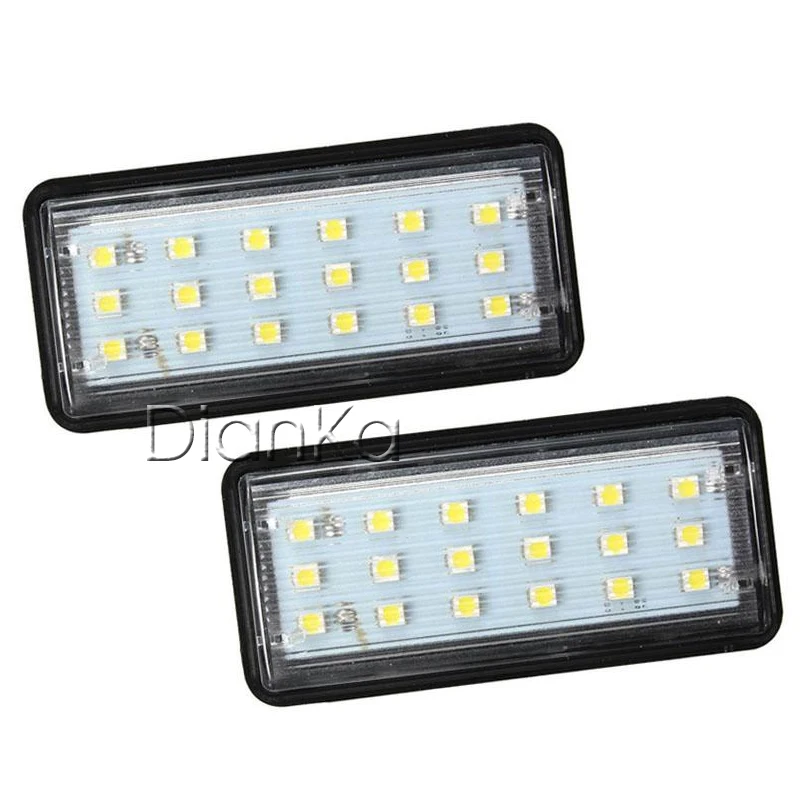 Автомобильный светодиодный номерной знак 12 В Белый SMD для Toyota Land Cruiser Prado Reiz 4D Mark X
