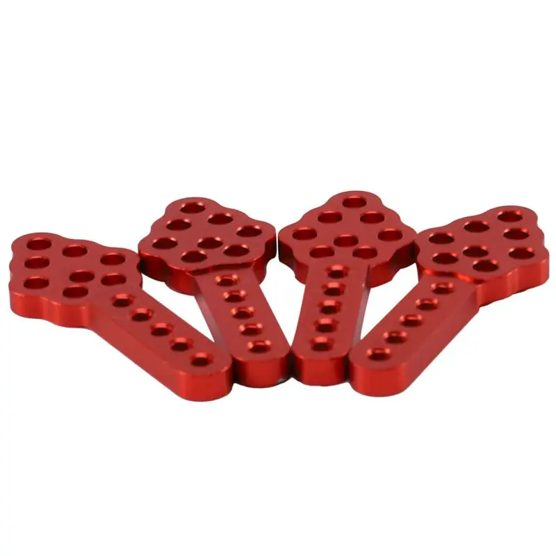 

1Pair Metal Pull Rod Base Seat for WPL C24 4Pcs Shock Absorber Mount for Axial SCX10 90046 D90 D110 Red