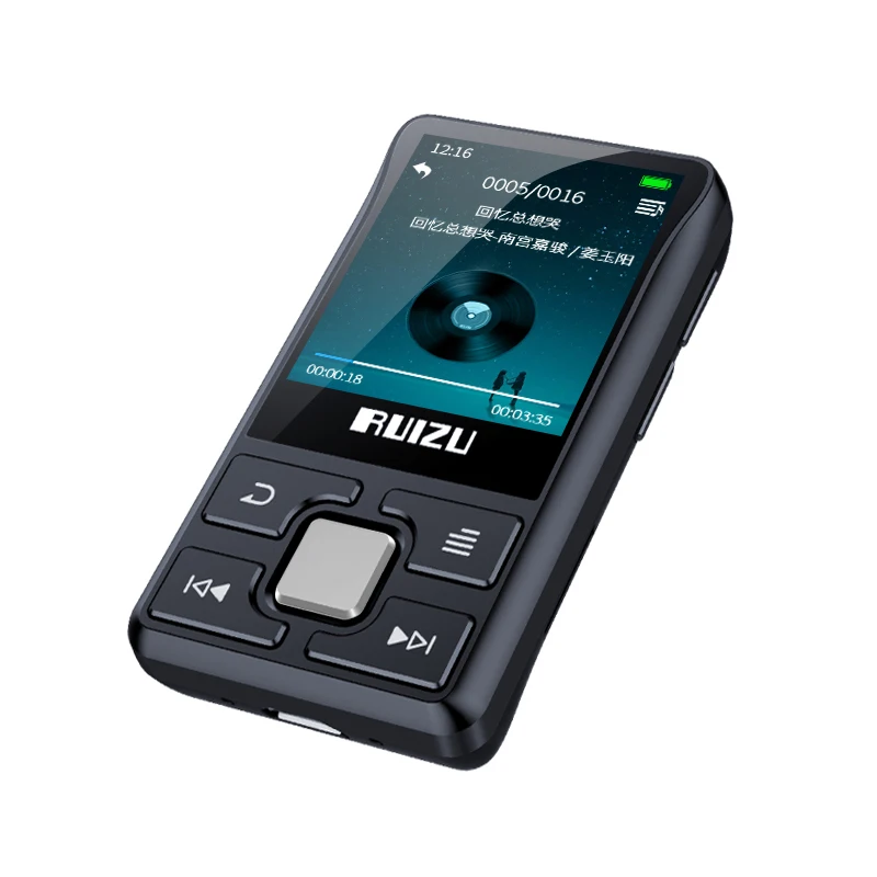 

Clip Sport Bluetooth MP3 Player RUIZU X55 8gb Clip Mini with Screen Support FM,Recording,E-Book,Clock,Pedometer Music Player