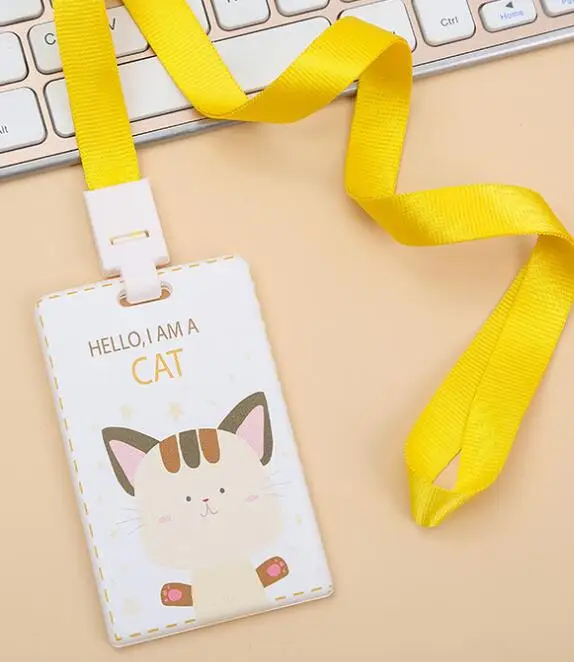 Новинка 1 шт. панда мультфильм животное твердый под названием держатель для карт