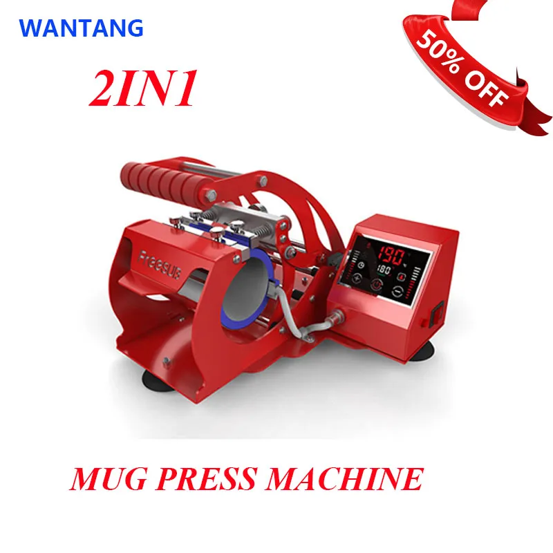 Быстрая доставка 2IN1 ST-130 кружка Пресс машина 2D Sublimation Machine термокомпрессор для