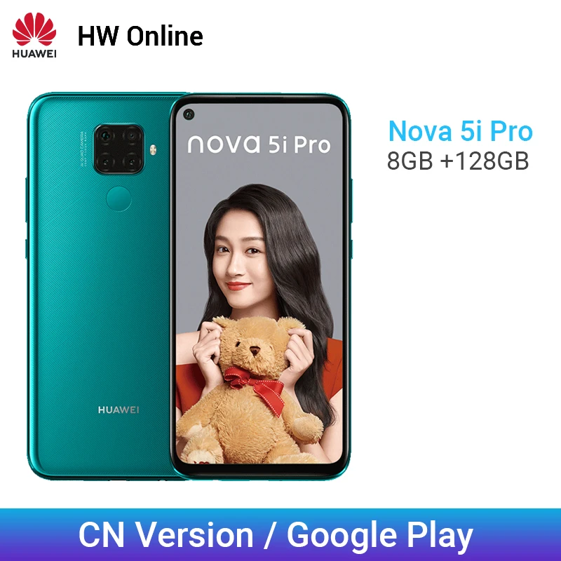 Huawei Nova 5i Pro смартфон с восьмиядерным процессором Kirin 810 ОЗУ 8 Гб ПЗУ 128 ГБ 4000 мАч 48