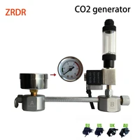 aquarium co2 regulator system kit co2 diffuser generator with valve bubble atomizer solenoid fish tank carbon dioxide for plants