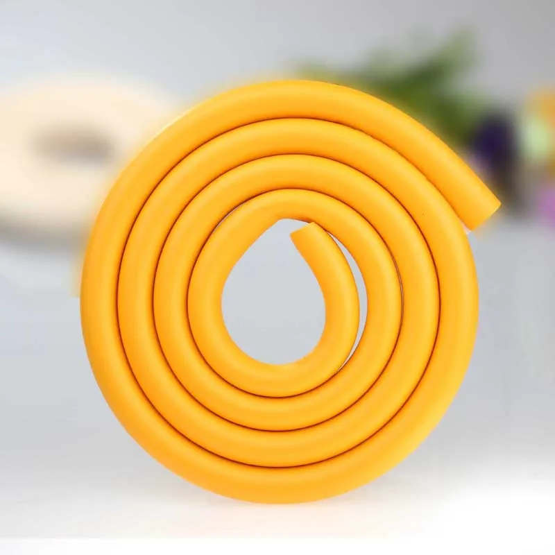 Orange U-образные детские безопасные изделия 2 м детский бампер полоса Детская безопасность Угловой протектор край стола, угол, подушка с 3м наклейкой - Цвет: Orange