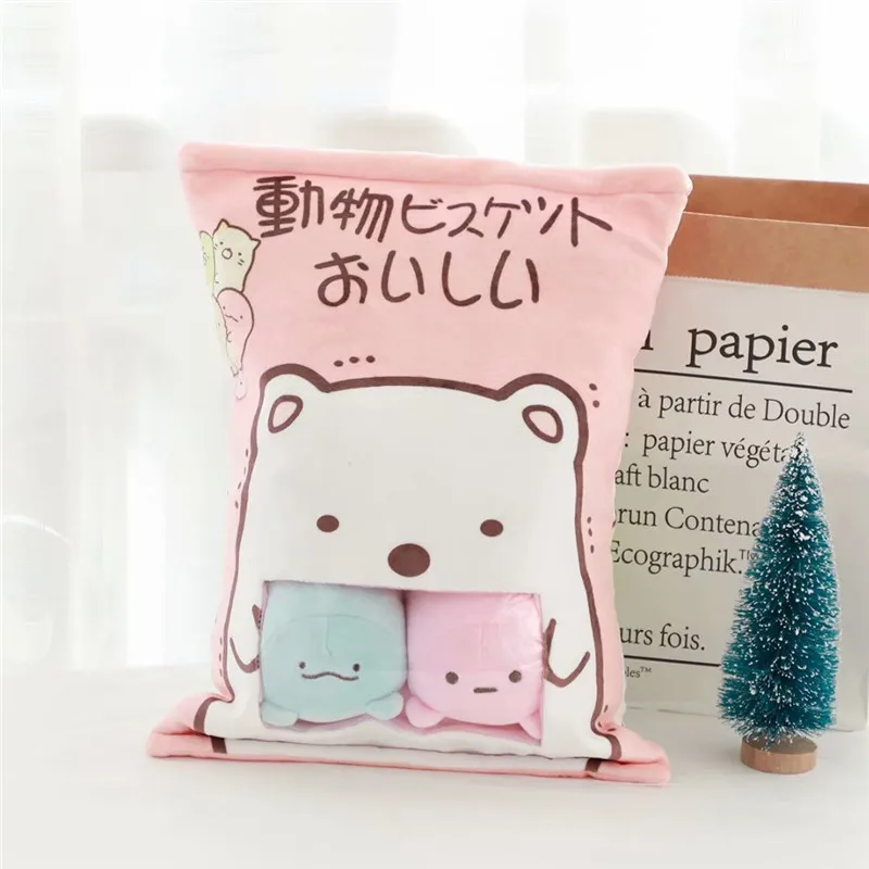 Сумка из 4 предметов мягкие игрушки для детей японский уголок животных био