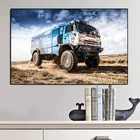 Современные декоративные холщовые постеры и принты, картины, настенное искусство, КАМАЗ, грузовики, Шелковый путь, мастер, автомобиль, наружные картины