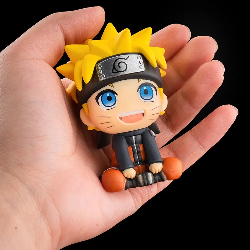 Аниме-фигурка Наруто 7 см случайный выбор 1 шт. Kakashi Uchiha Sasuke Itachi игрушка Q фигурки